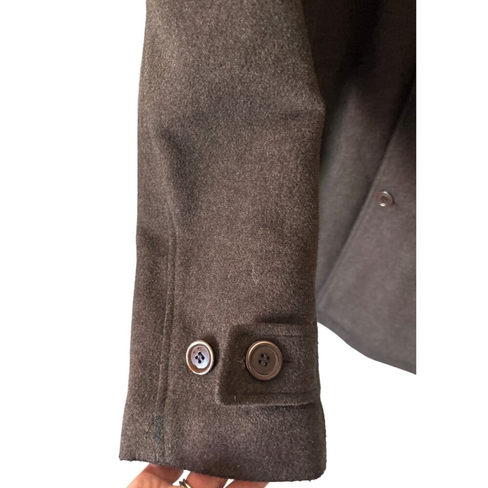 Joseph and Lyman Mens Brown Coat Dress Wool Overcoat Cashmere Blend Size L Heavy - Picture 5 of 11